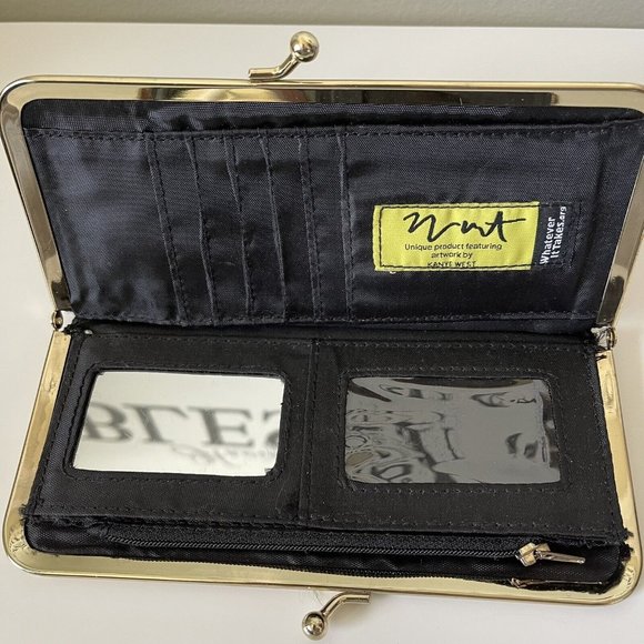 WHATEVER IT TAKES.ORG Kanye West Art Work Kiss Clasp Wallet Organizer Black - Picture 3 of 12